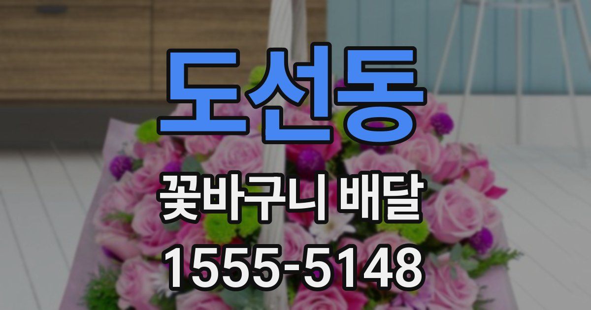 도선동 꽃바구니 배달