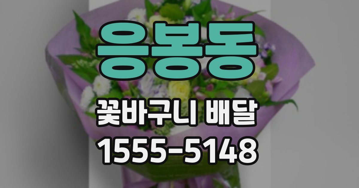응봉동 꽃바구니 배달