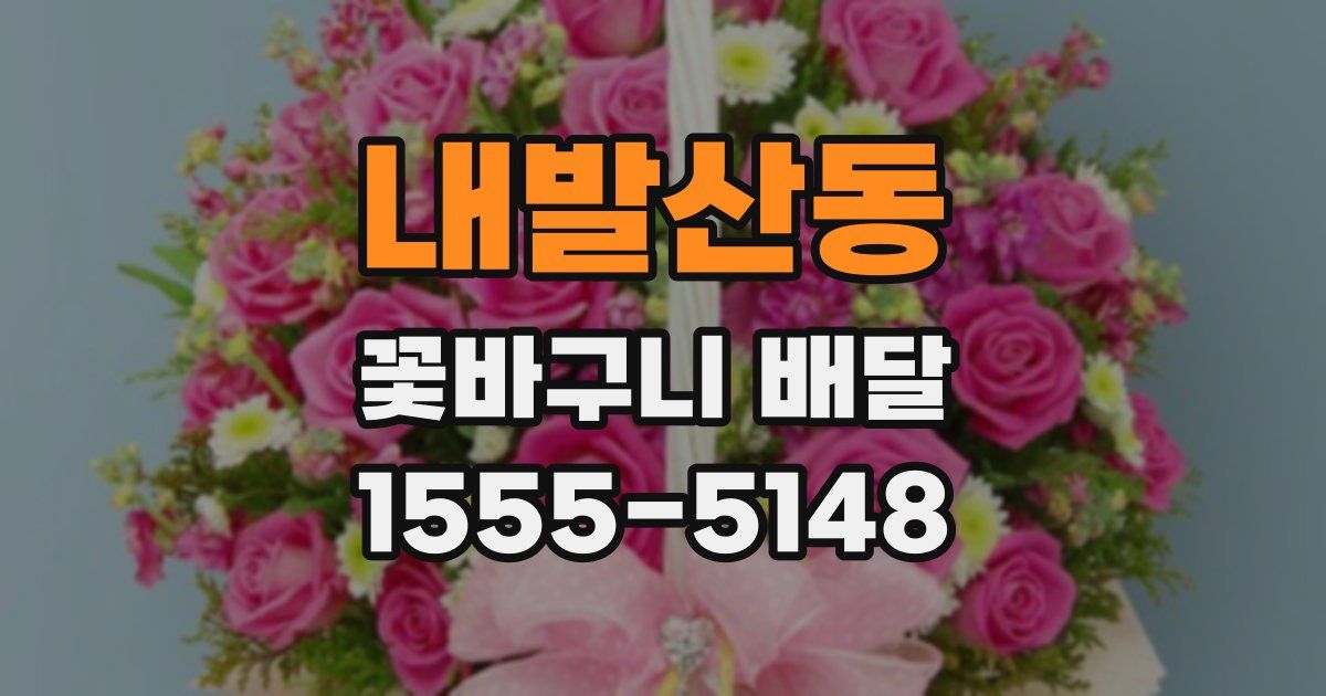 내발산동 꽃바구니 배달