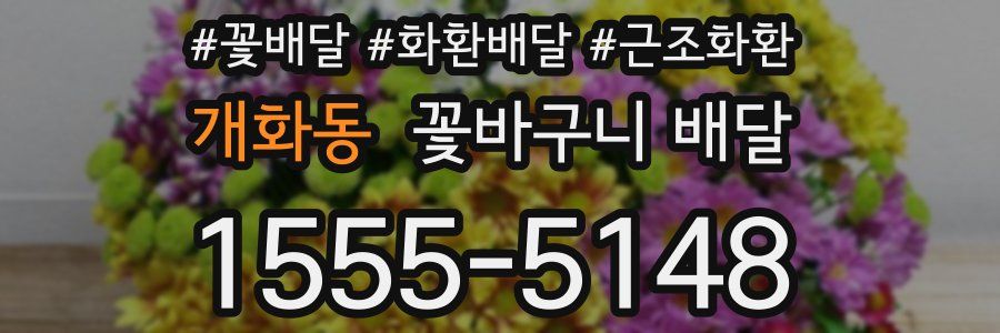 개화동 꽃바구니 배달