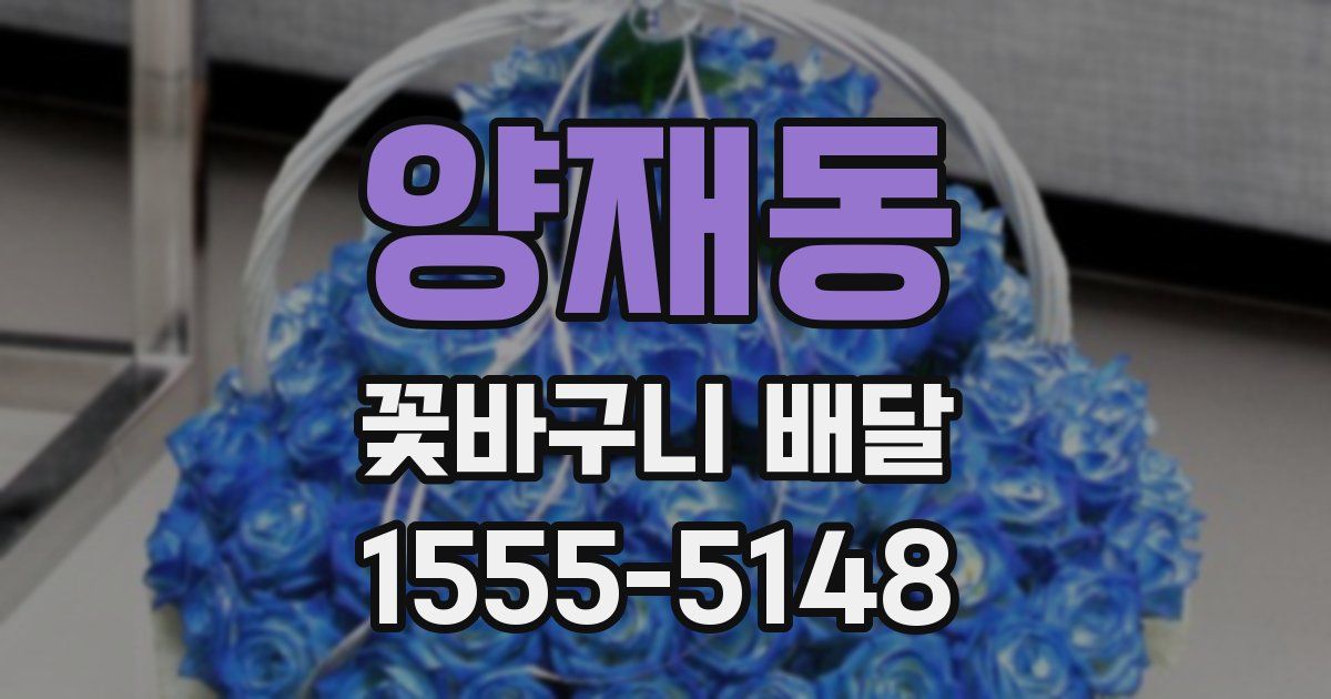 양재동 꽃바구니 배달