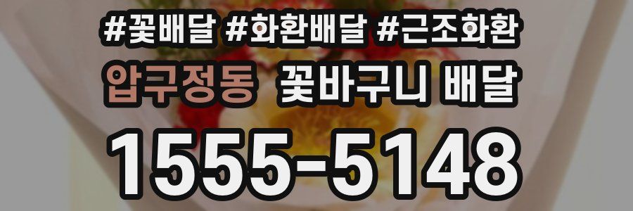 압구정동 꽃바구니 배달