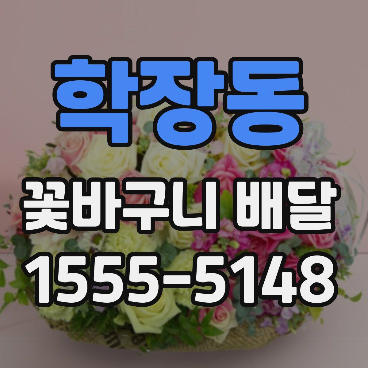 학장동 꽃바구니 배달