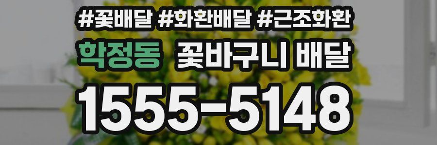 학정동 꽃바구니 배달