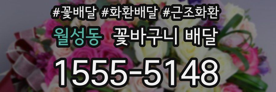 월성동 꽃바구니 배달