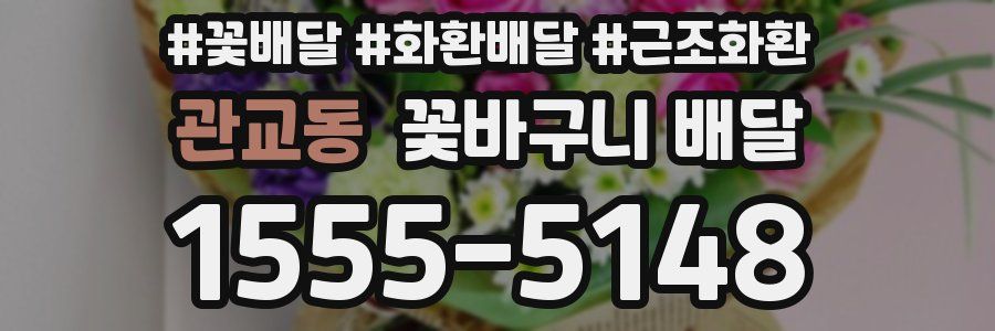 관교동 꽃바구니 배달