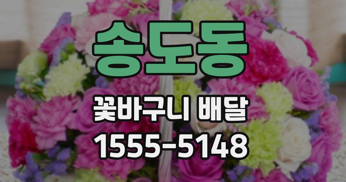 송도동 꽃바구니 배달
