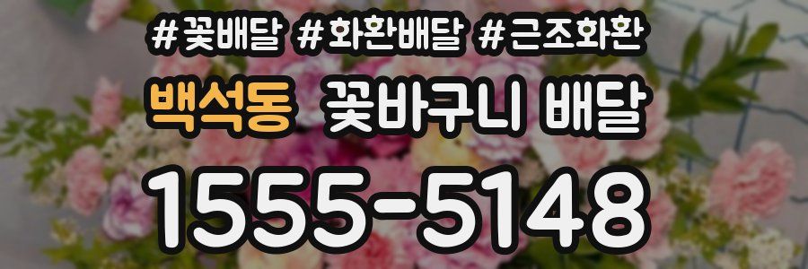 백석동 꽃바구니 배달