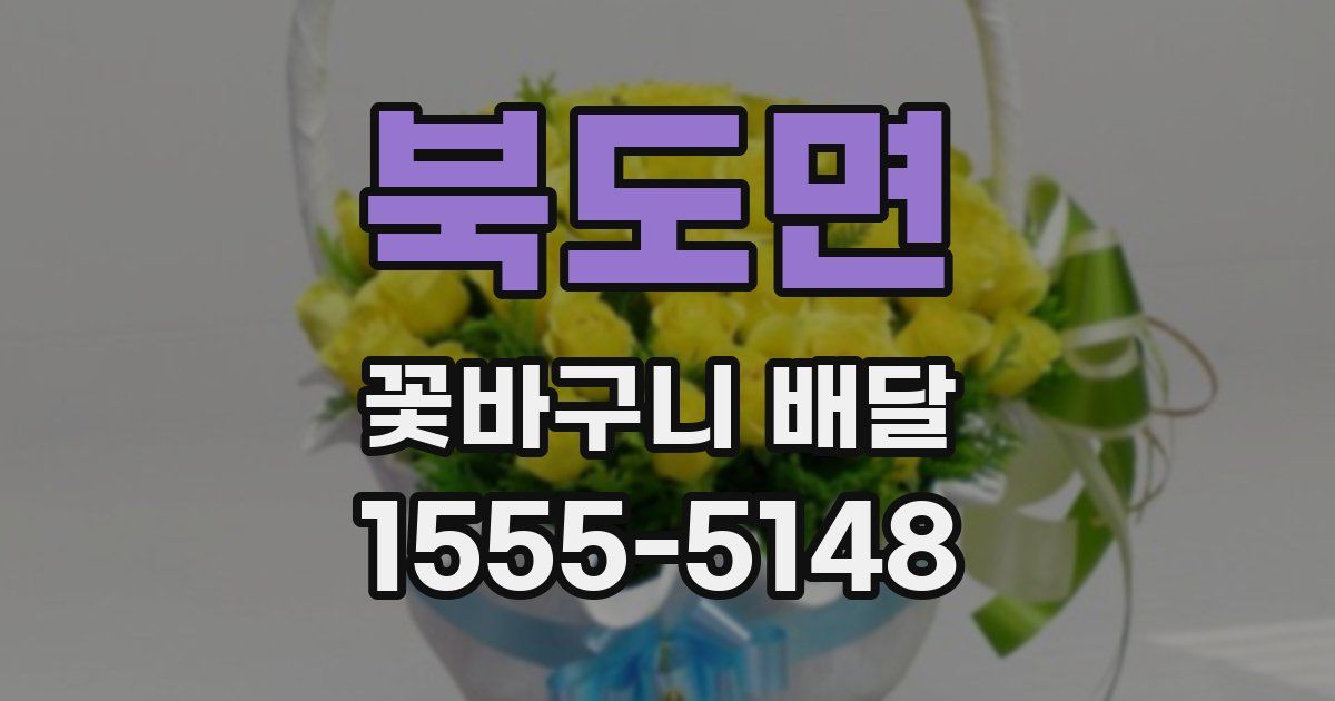 북도면 꽃바구니 배달