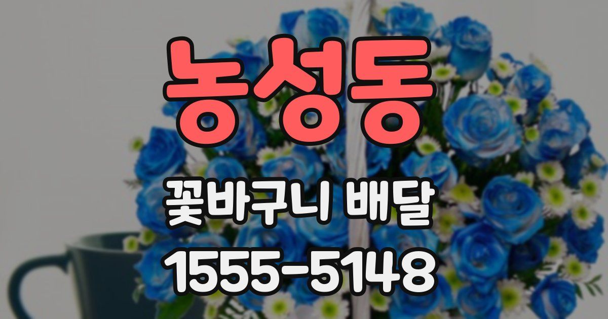 농성동 꽃바구니 배달