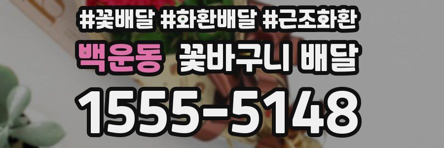 백운동 꽃바구니 배달