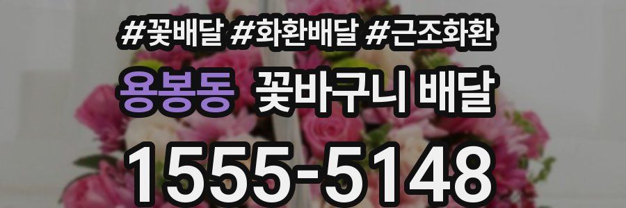 용봉동 꽃바구니 배달