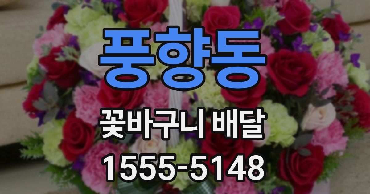 풍향동 꽃바구니 배달