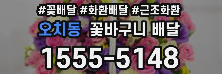 오치동 꽃바구니 배달