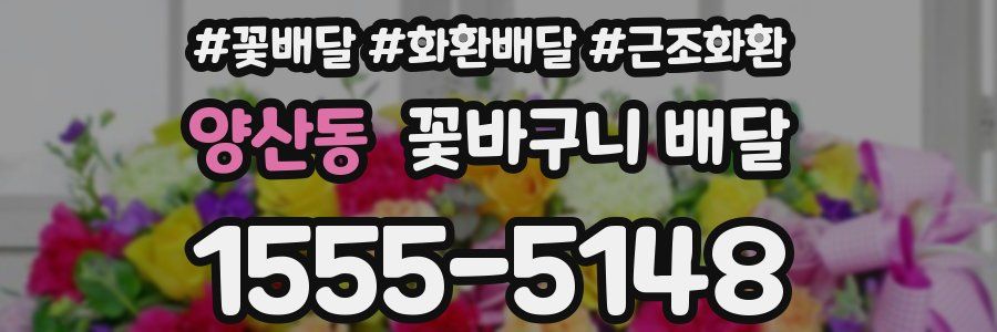 양산동 꽃바구니 배달