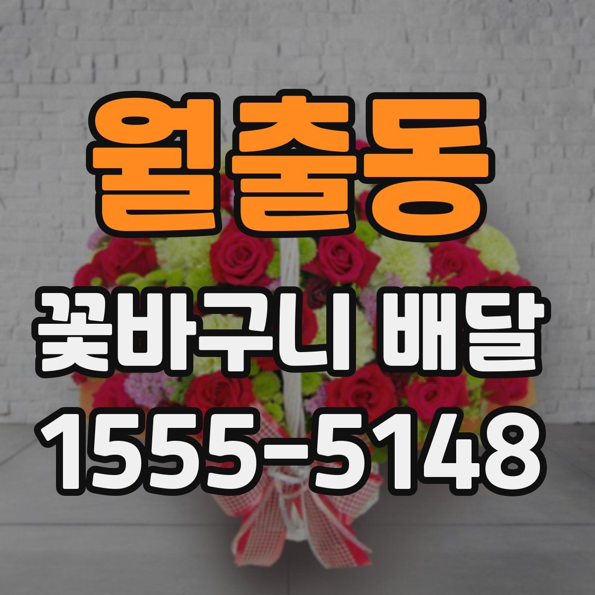 월출동 꽃바구니 배달