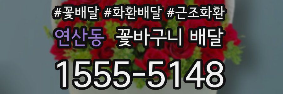 연산동 꽃바구니 배달