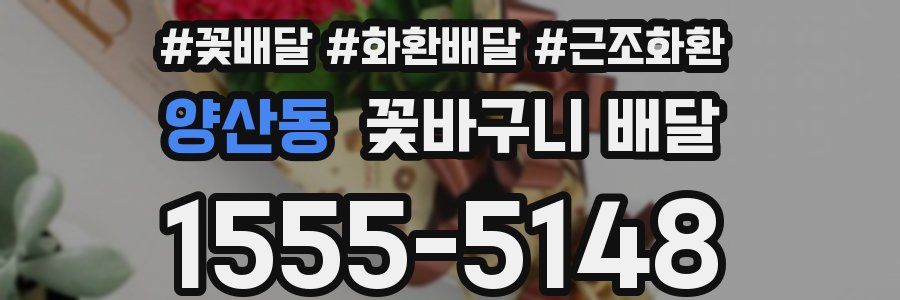 양산동 꽃바구니 배달