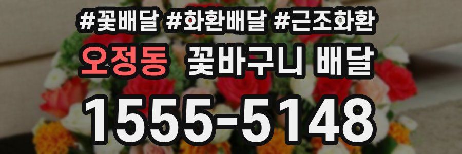 오정동 꽃바구니 배달