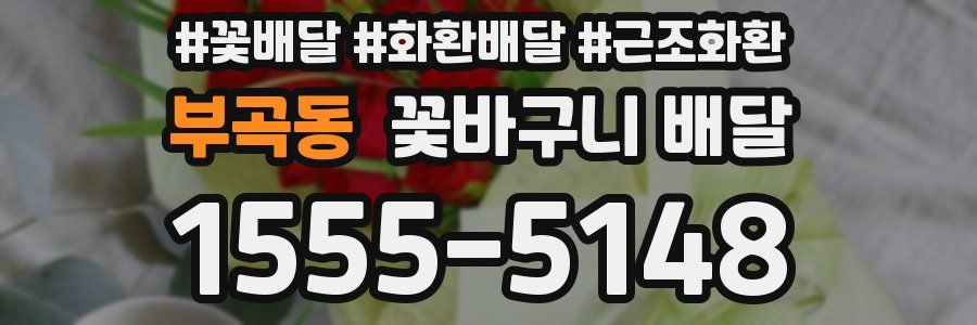 부곡동 꽃바구니 배달