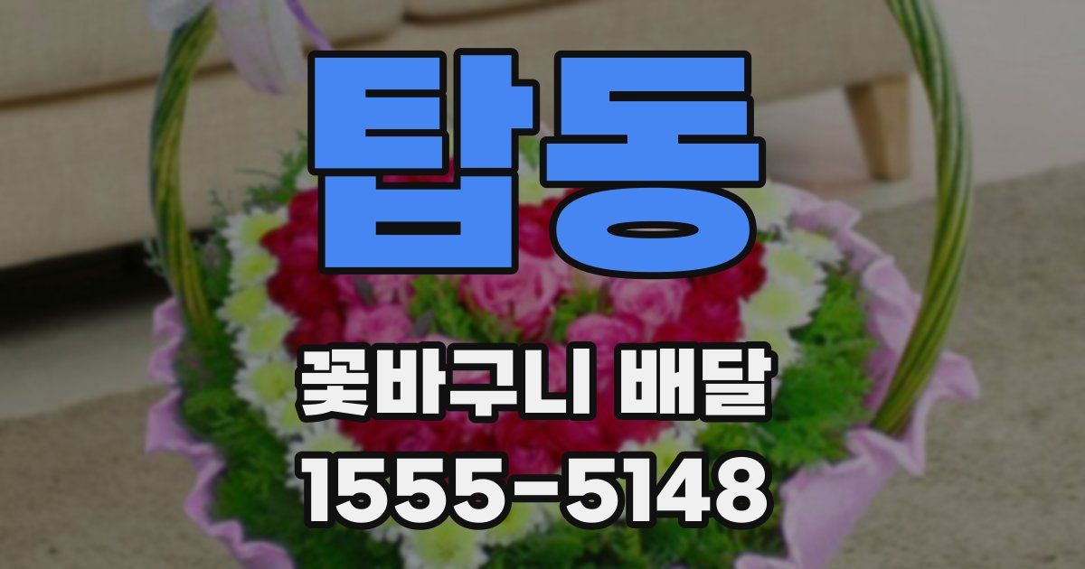 탑동 꽃바구니 배달