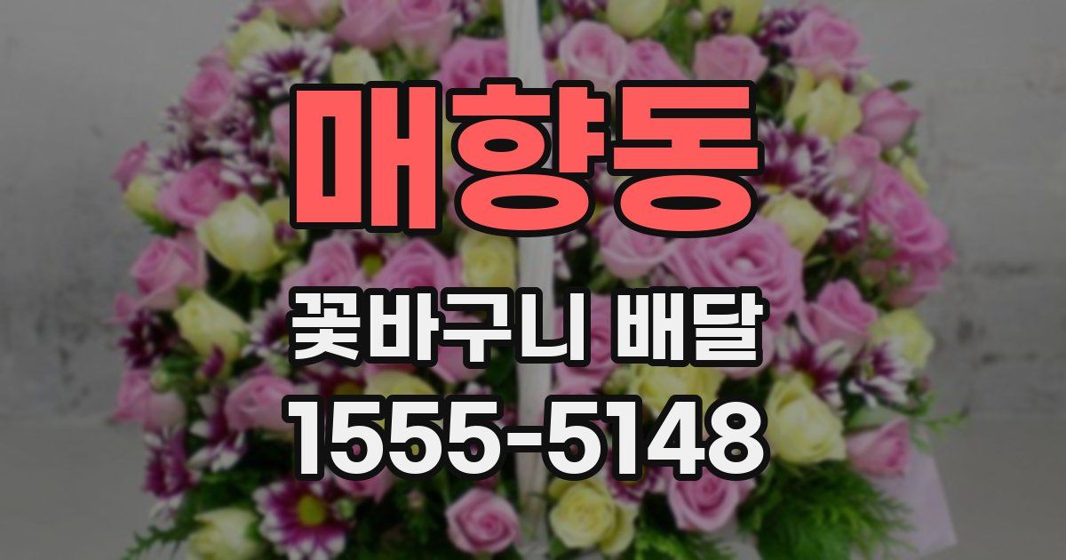 매향동 꽃바구니 배달