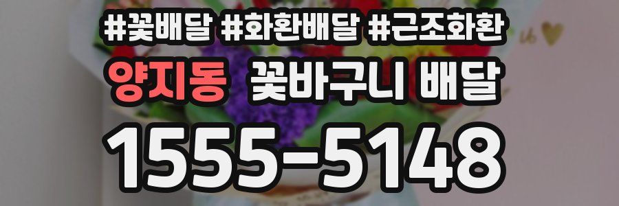 양지동 꽃바구니 배달
