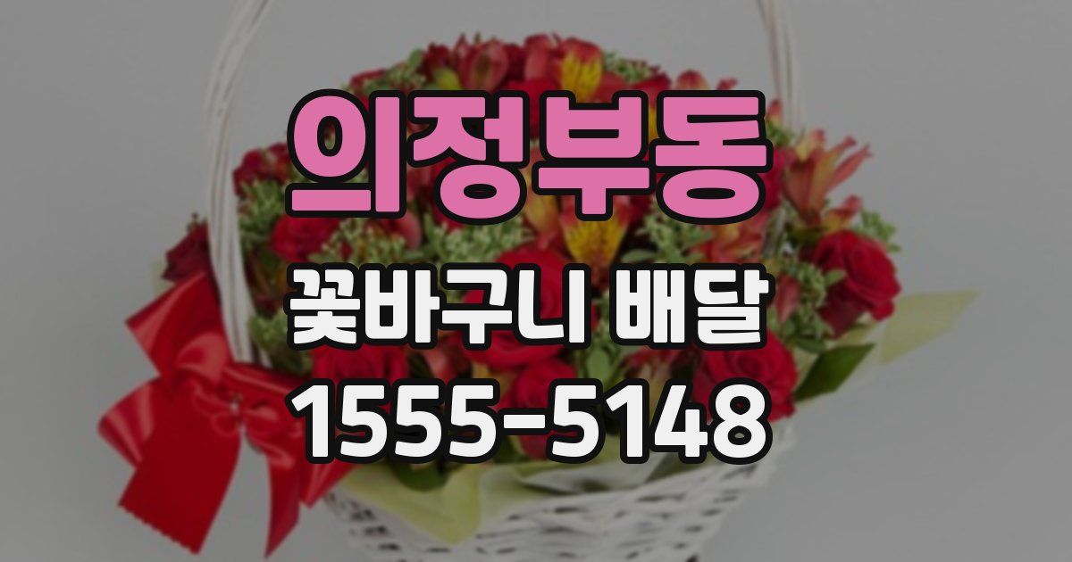 의정부동 꽃바구니 배달