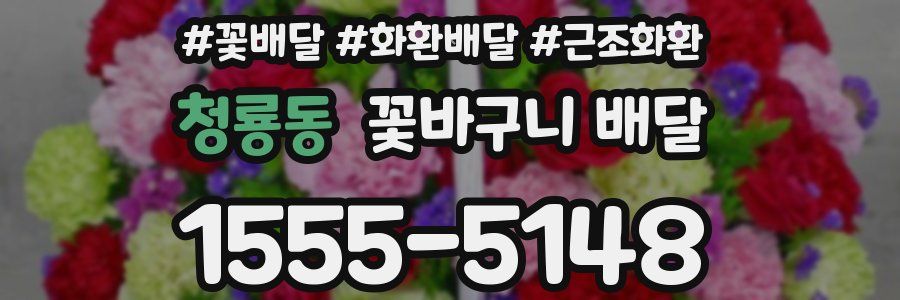 청룡동 꽃바구니 배달