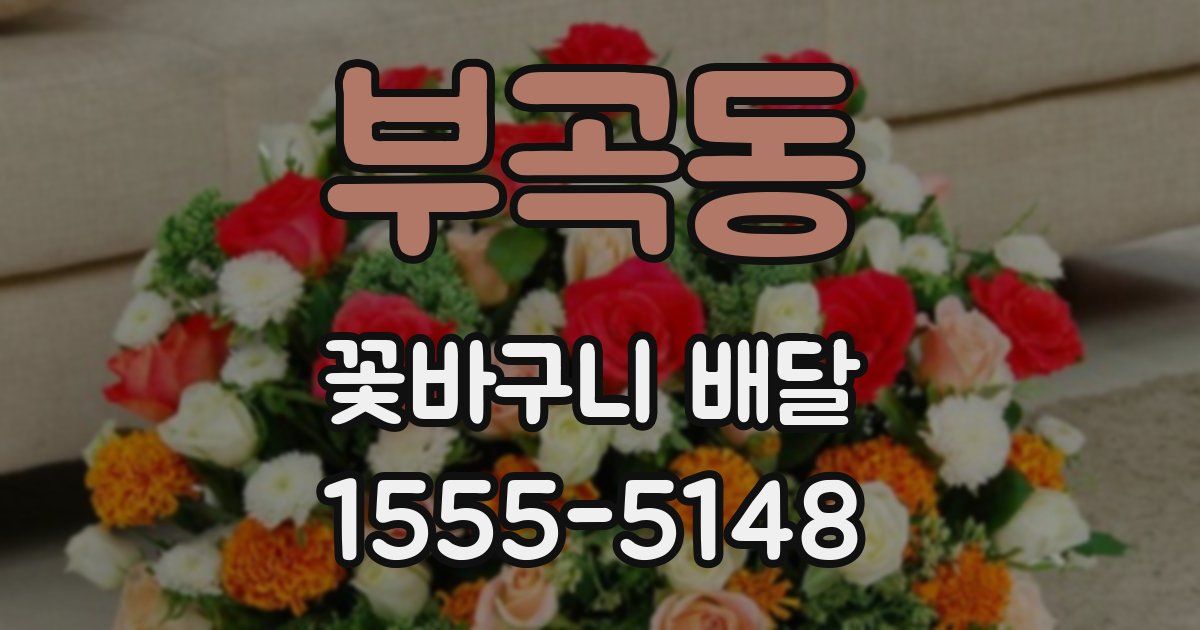 부곡동 꽃바구니 배달