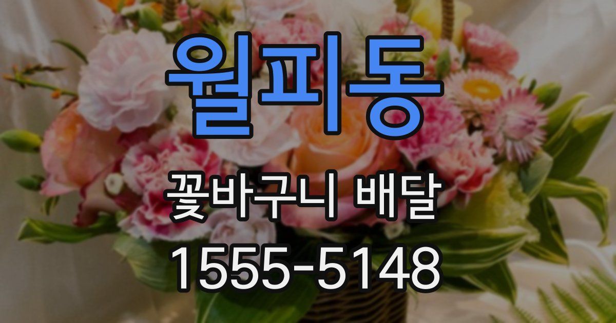 월피동 꽃바구니 배달