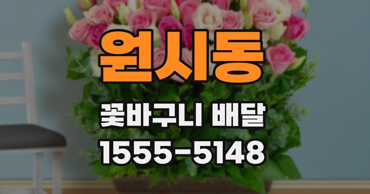 원시동 꽃바구니 배달