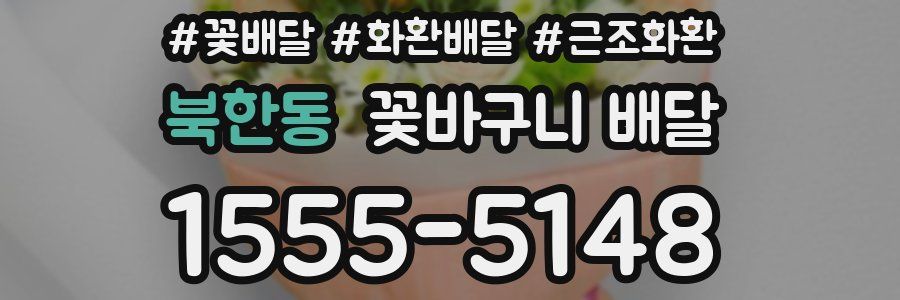 북한동 꽃바구니 배달