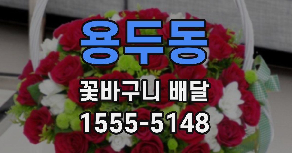 용두동 꽃바구니 배달