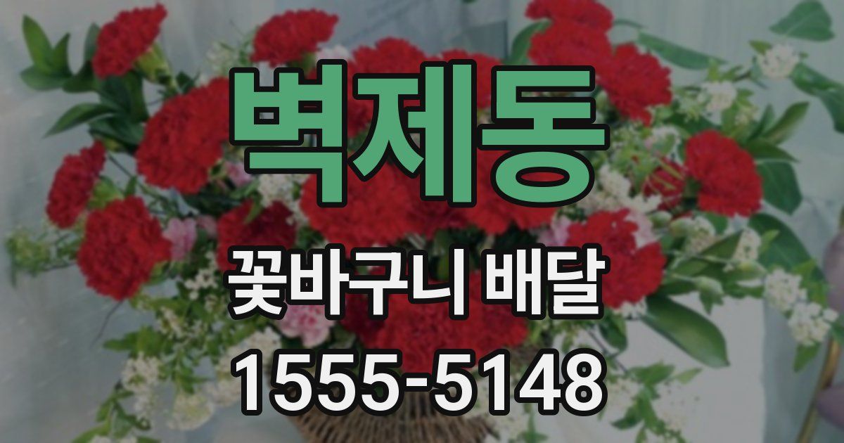 벽제동 꽃바구니 배달