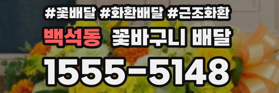 백석동 꽃바구니 배달