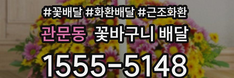 관문동 꽃바구니 배달