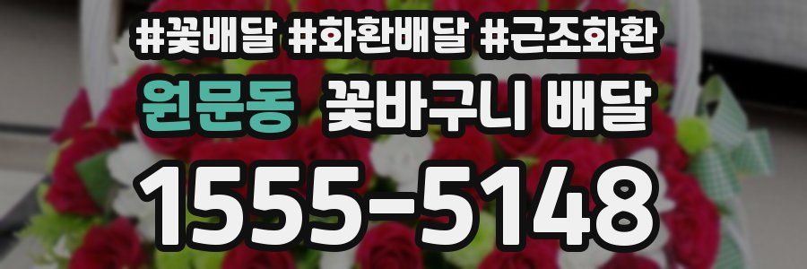 원문동 꽃바구니 배달