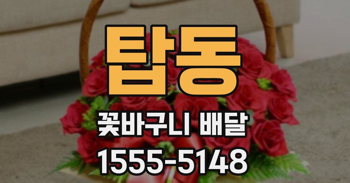 탑동 꽃바구니 배달