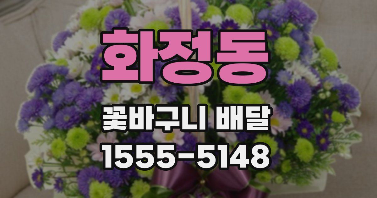 화정동 꽃바구니 배달