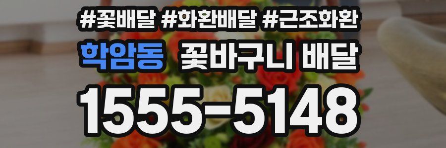 학암동 꽃바구니 배달
