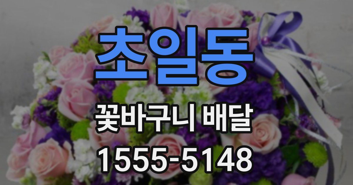 초일동 꽃바구니 배달