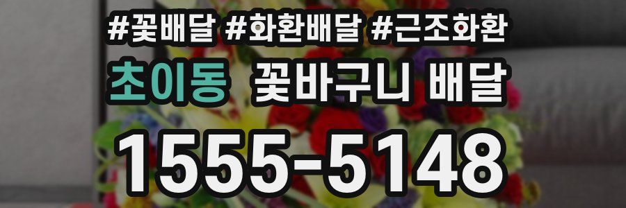 초이동 꽃바구니 배달