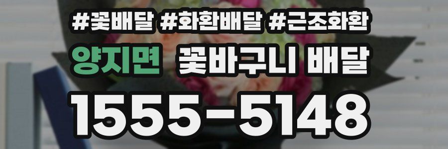 양지면 꽃바구니 배달