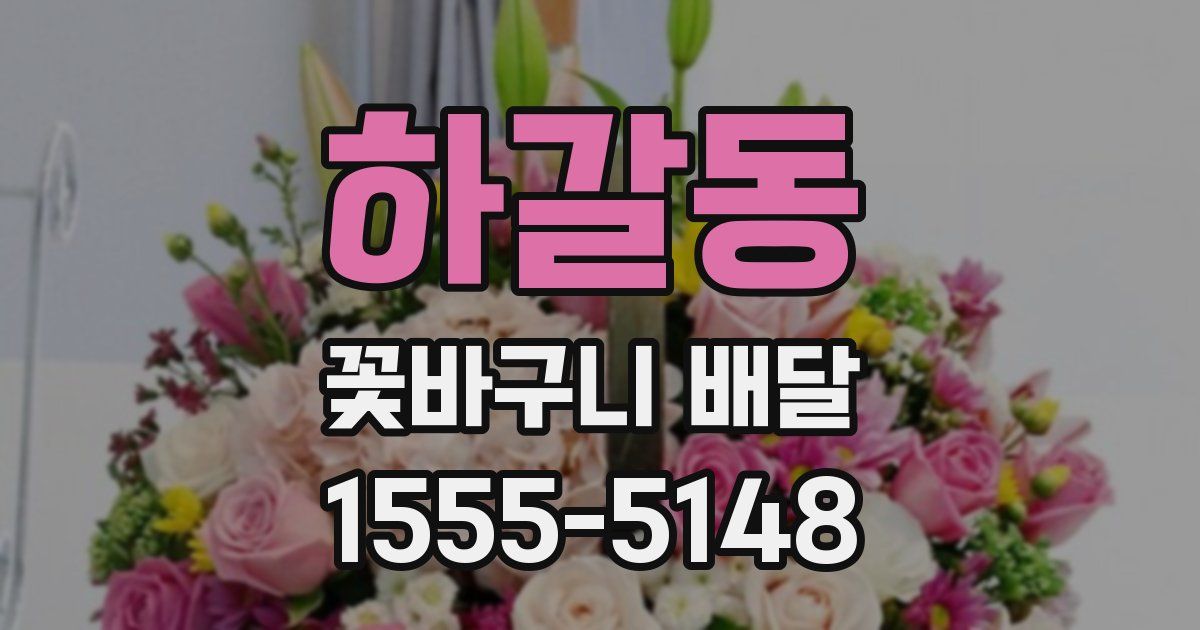 하갈동 꽃바구니 배달