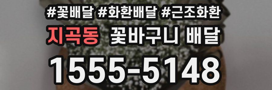 지곡동 꽃바구니 배달