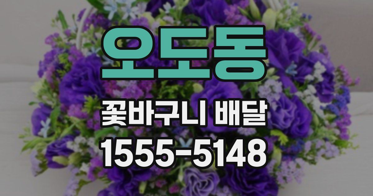 오도동 꽃바구니 배달