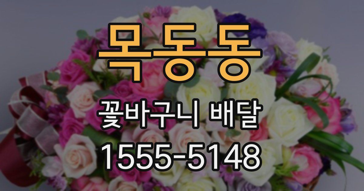 목동동 꽃바구니 배달