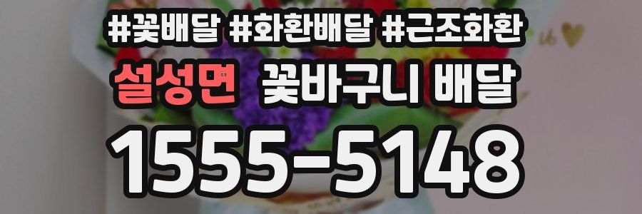 설성면 꽃바구니 배달