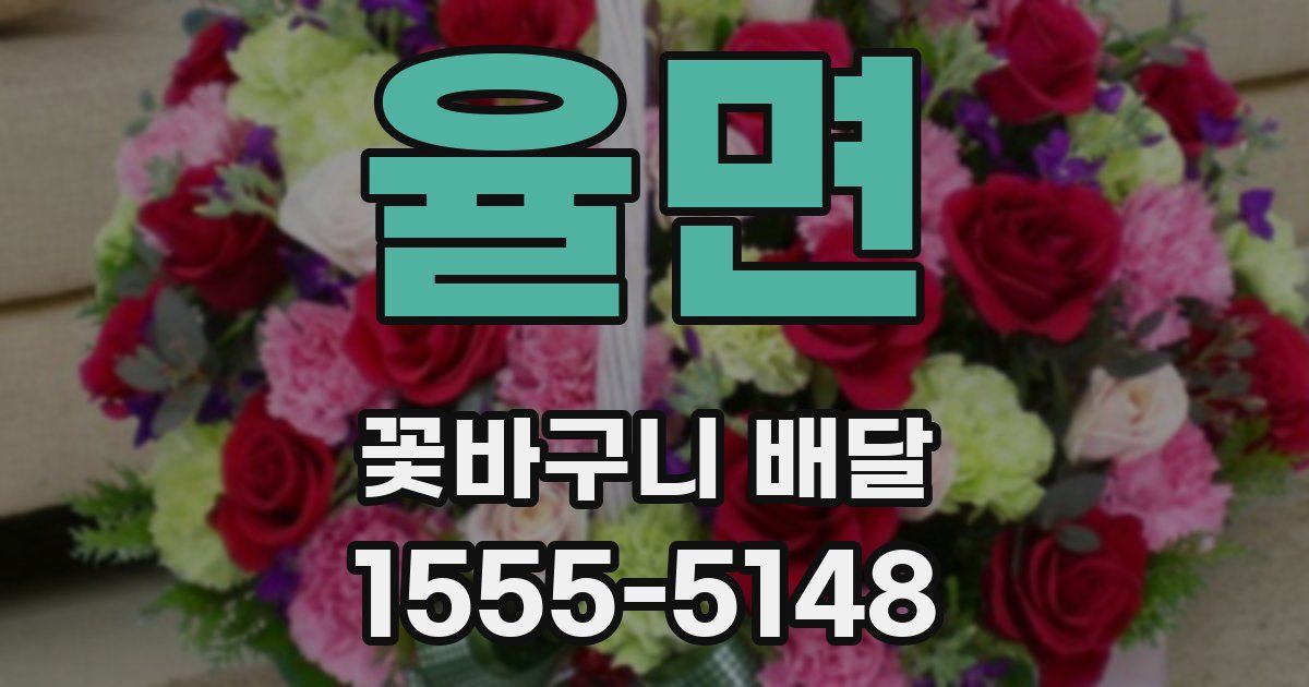 율면 꽃바구니 배달